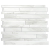 Dosseret Smart Tiles peler et coller 12 x 10, 4 feuilles - Milano Massa