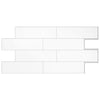 Dosseret Smart Tiles peler et coller 23 x 11, 2 feuilles - Oslo White