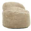 Fauteuil poire Teddy de Sealy en velours côtelé avec mousse à haute densité - beige