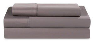 Ensemble de draps Hyper-Cotton BEDGEARMD 3 pièces pour lit simple très long - gris