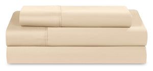 Ensemble de draps Hyper-Cotton BEDGEARMD 3 pièces pour lit simple - Champagne