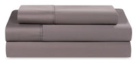 Ensemble de draps Hyper-Cotton BEDGEARMD 3 pièces pour lit simple - gris