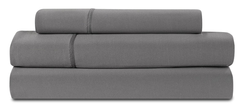 BEDGEAR Dri-Tec® 3-Piece Twin Sheet Set - Grey |Ensemble de draps Dri-TecMD BEDGEARMD 3 pièces pour lit simple - gris |BFSPXDTS