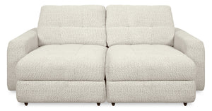 Causeuse modulaire Elevate de Scott Living de 82 po en tissu en chenille avec coulissement électrique - beige
