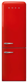 Réfrigérateur Smeg rétro de 11,7 pi3 à congélateur inférieur - FAB32URRD3
