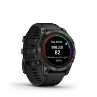 Montre fēnixMD 7 Pro Sapphire Solar Edition de Garmin de 47 mm - gris carbone