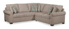 Sofa sectionnel de gauche Haven de Scott Living 2 pièces en tissu de chenille - taupe