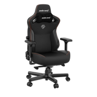 Fauteuil de jeu très large ergonomique Kaiser 3 de Anda Seat en cuir véritable - noir