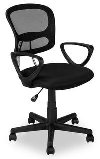 Chaise de bureau Kalvin de 21,5 po de calibre commercial - noire