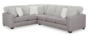 Sofa sectionnel de gauche Koda 2 pièces en chenille - paloma luxueux