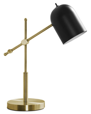 Lampe de travail de 18 po en métal laiton pour le bureau ou la table