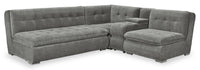  Sofa sectionnel modulaire Plaza 4 pièces - gris