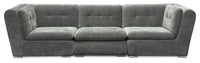  Sofa modulaire Plaza de Scott Living 117 po en tissu gris