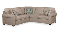  Sofa-lit sectionnel de gauche Haven de Scott Living 3 pièces en tissu de chenille taupe