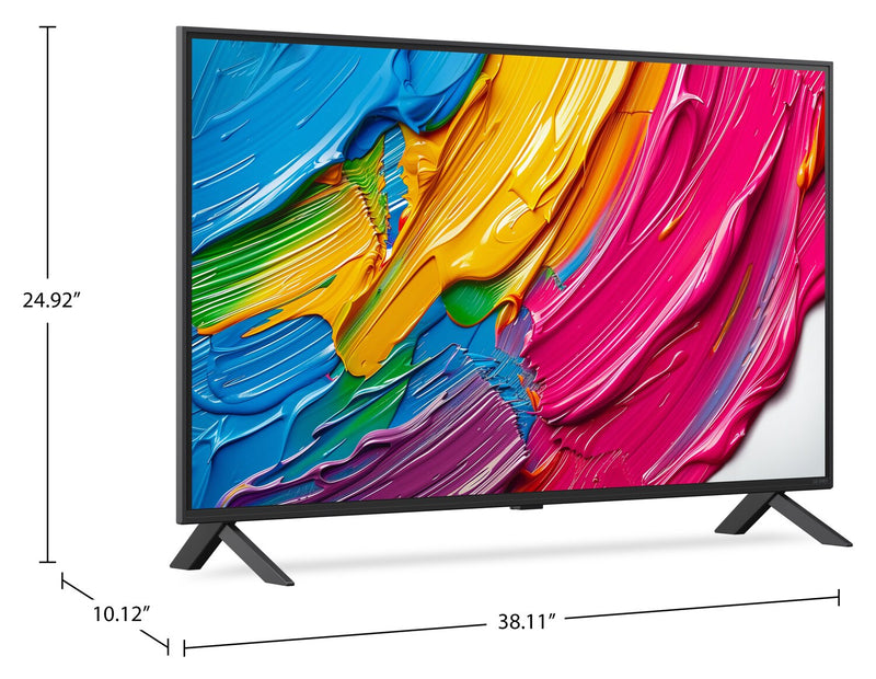 Téléviseur intelligent QNED LG QNED80 4K de 43 po avec IA (43QNED80AUA.ACC)