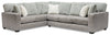 Sofa sectionnel de gauche Koda 2 pièces en chenille - paloma luxueux