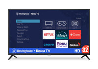  Téléviseur intelligent Westinghouse HD de 32 po avec Roku TVMC