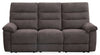 Sofa inclinable Jasper de 81 po en tissu de chenille - brun