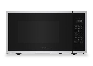 Four à micro-ondes de comptoir KitchenAid de 0,7 pi³ avec nettoyage à la vapeur et friture à air - acier inoxydable - KMCS522RPS