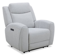  Fauteuil à inclinaison électrique Reign de 41,25 po en tissu gris pierre Bronco avec port USB