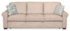 Sofa-lit Haven de Scott Living de 96 po en tissu de chenille avec pattes en bois - taupe