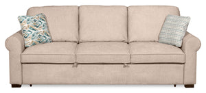 Sofa-lit Haven de Scott Living de 96 po en tissu de chenille avec pattes en bois - taupe