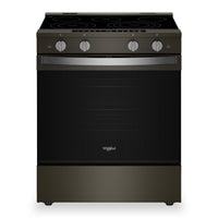  Cuisinière électrique Whirlpool de 5,3 pi3 avec friture à air et revêtement WipeCleanMC - acier inoxydable noir - YWSES7530RV 