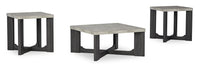  Ensemble de 3 tables modernes Sherman de 35,5 po, table à café et 2 tables de bout - gris