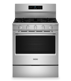 Cuisinière à gaz Maytag de 5 pi3 à convection avec friture à air sans préchauffage - acier inoxydable - MFGS6030RZ