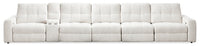  Sofa sectionnel modulaire Elevate de Scott Living 6 pièces en tissu en chenille avec inclinaison électrique - beige