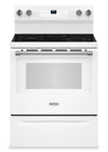 Cuisinière électrique Maytag de 5,3 pi3 et de 30 po avec friture à air sans préchauffage - blanche - YMFES6030RW