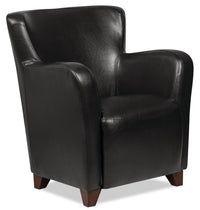  Fauteuil d'appoint Zello en similicuir - noir