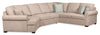 Sofa-lit sectionnel enveloppant de gauche Haven de Scott Living 3 pièces en tissu de chenille - taupe 