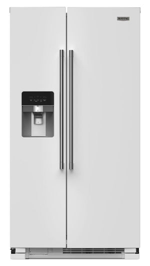 Réfrigérateur Maytag de 25 pi³ et de 36 po à compartiments juxtaposés - blanc - MRSF4036PW