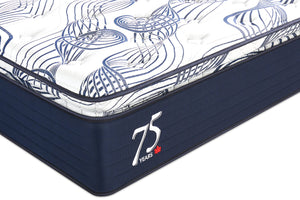 Matelas luxueux moelleux à plateau-coussin 75e anniversaire de Springwall pour lit simple