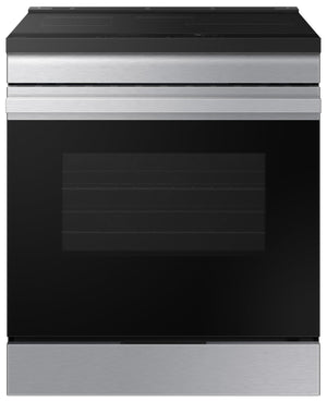 Cuisinière intelligente à induction Bespoke Samsung de série 3 de 6,3 pi³ avec friture à air Air Fry - NSI6DG9300SRAC