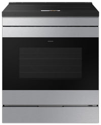  Cuisinière intelligente à induction encastrée Samsung de 6,3 pi³ avec caméra de four - acier inoxyda…