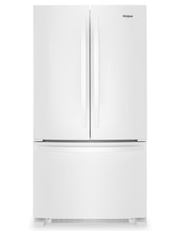  Réfrigérateur Whirlpool de 36 po et de 25,2 pi³ à portes françaises - blanc - WRFF3036RW 