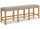 Banc de salle à manger Archer de hauteur comptoir avec siège en tissu, 72 po (L) - brun clair