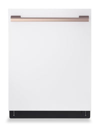  Lave-vaisselle intelligent encastré LG Studio à 40 dBA de 24 po avec commandes sur le dessus - essence blanche - SDWB24W3 