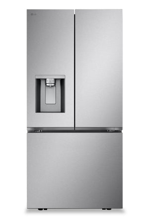 Réfrigérateur LG de 33 po et de 25 pi³ à portes françaises avec machine à glaçons double - acier inoxydable - LF25S6330S