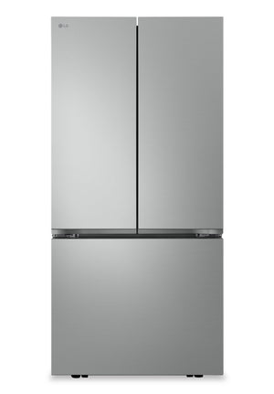 Réfrigérateur intelligent LG de 33 po et de 25 pi³ à portes françaises avec machine à glaçons - acier - LF25S6200V 