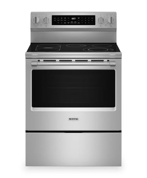 Cuisinière intelligente électrique Maytag de 5,3 pi³ avec friture à air et gril pour l’intérieur - acier inoxydable - YMFES8030RZ