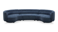  Sofa sectionnel Davvero 3 pièces - bleu marine