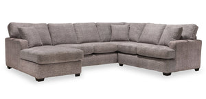 Sofa sectionnel de gauche Luxe 3 pièces - colombe Zaftig