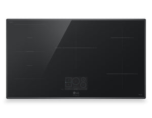 Surface de cuisson à induction LG Studio de 36 po à 5 brûleurs avec zone de cuisson polyvalente - CBIS3618BE