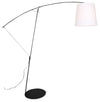 Lampe à pied arquée Charley de 85,5 po en métal noir