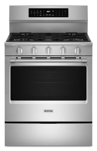  Cuisinière intelligente à gaz Maytag de 5 pi³ à convection véritable avec mode gril - acier inoxydable - MFGS8030RZ 