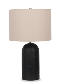  Lampe de table moderne Jones de 24 po en céramique - noir vieilli