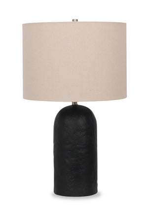 Lampe de table moderne Jones de 24 po en céramique - noir vieilli